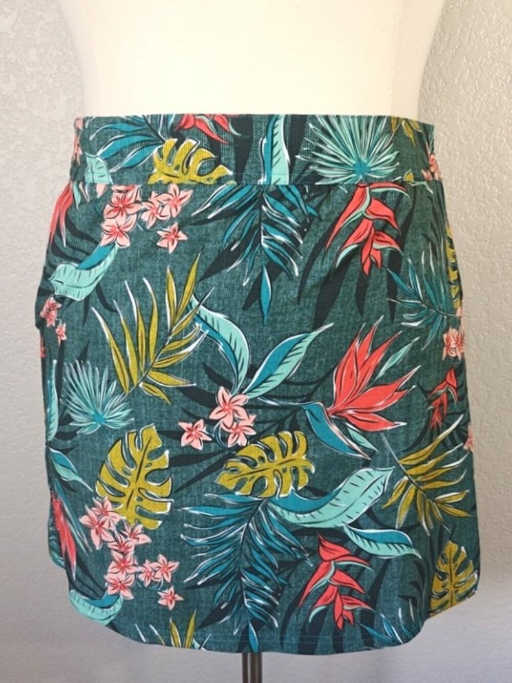 Rip Skirt Hawaii XL Wrap Skirt Vintage Bali Jungle Quick-Dry Knee-Length Pockets - Picture 2 of 6